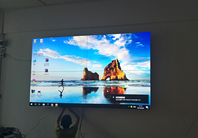 0.88mm拼接屏物理拼縫，0.88液晶拼接屏物理展示